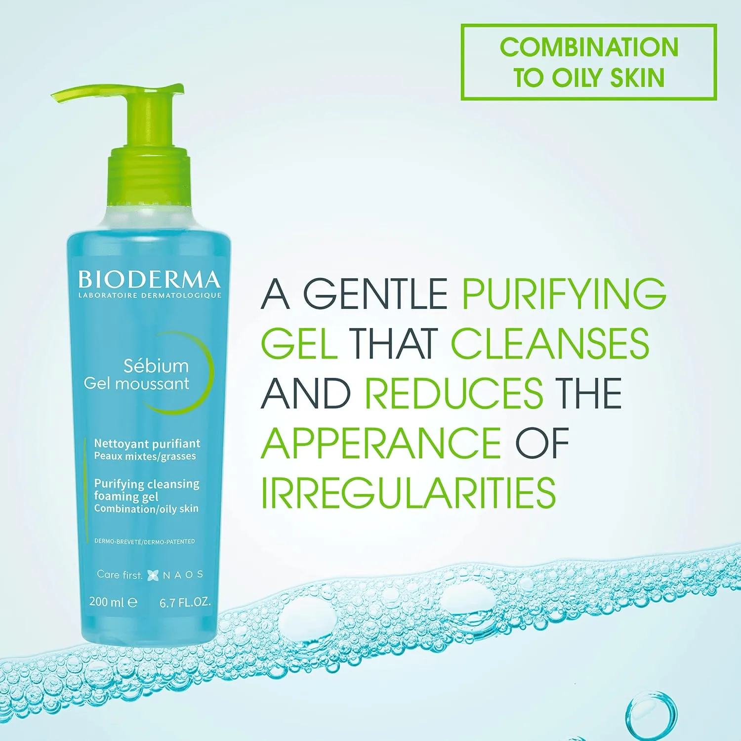 Bioderma Sebium Gel Moussant Purifying Cleansing Foaming Gel - 200ml