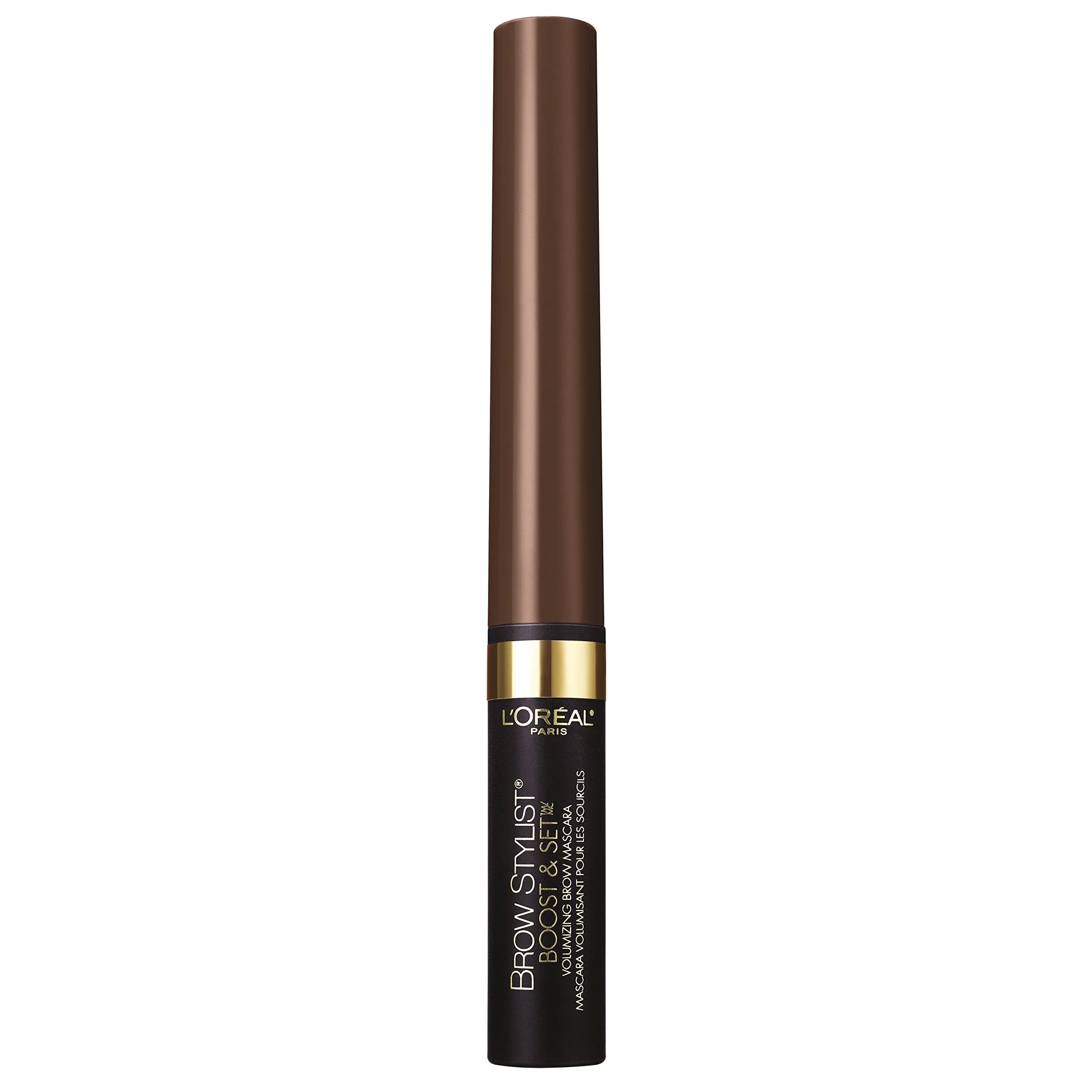L'Oreal Paris Cosmetics Brow Stylist Boost and Set Brow Mascara, Dark Brunette, 0.1 Fluid Ounce