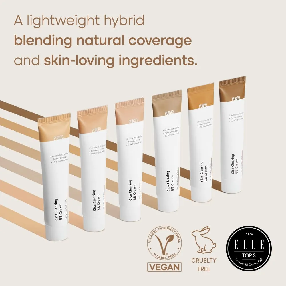 PURITO Cica Clearing BB Cream 30ml - #23 Natural Beige